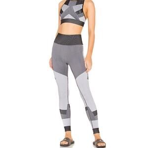 Alala Score Pants Leggings Yoga Athletic Workout Activewear Black Gray Size S